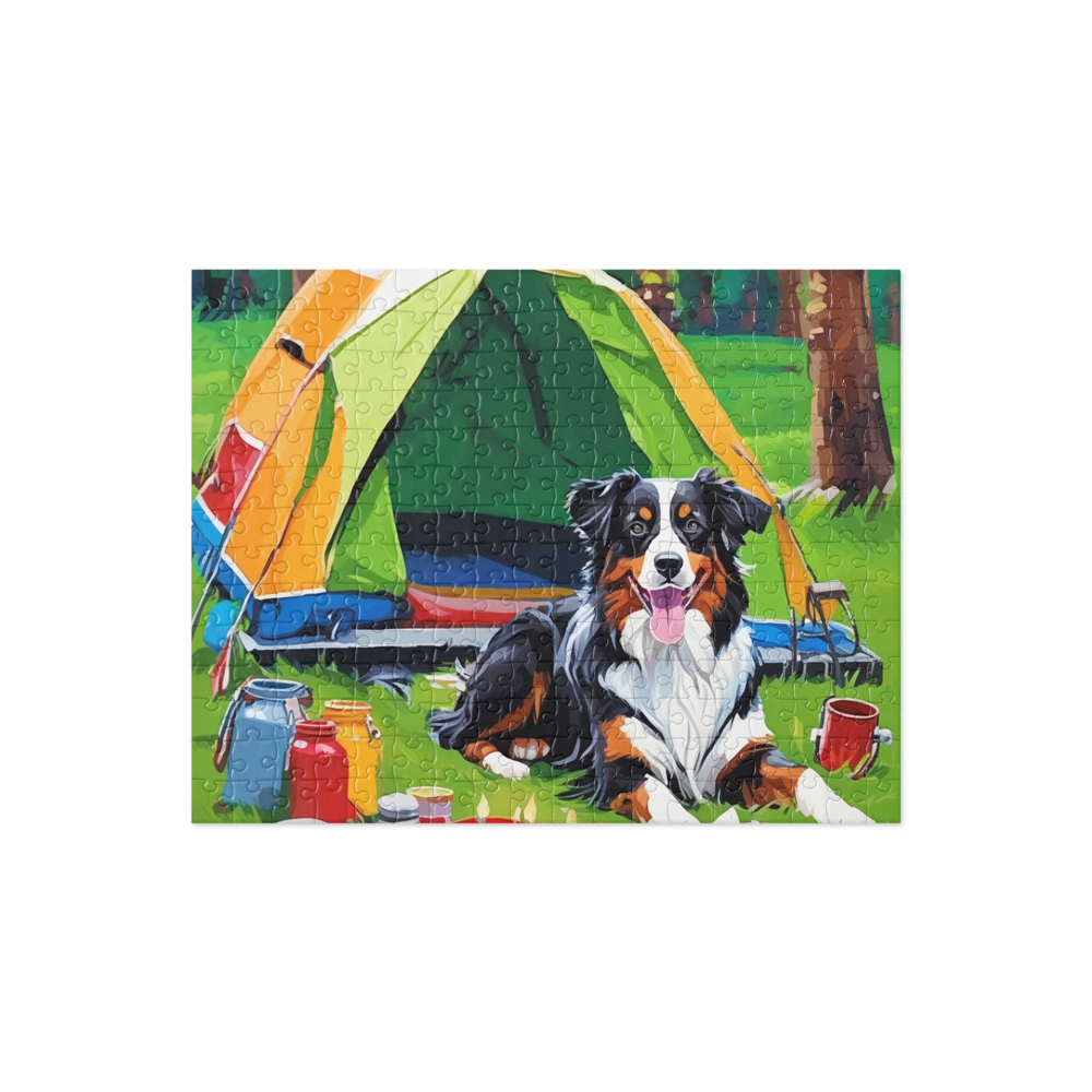 PugMug Custom Miniature American Shepherd Jigsaw Puzzle