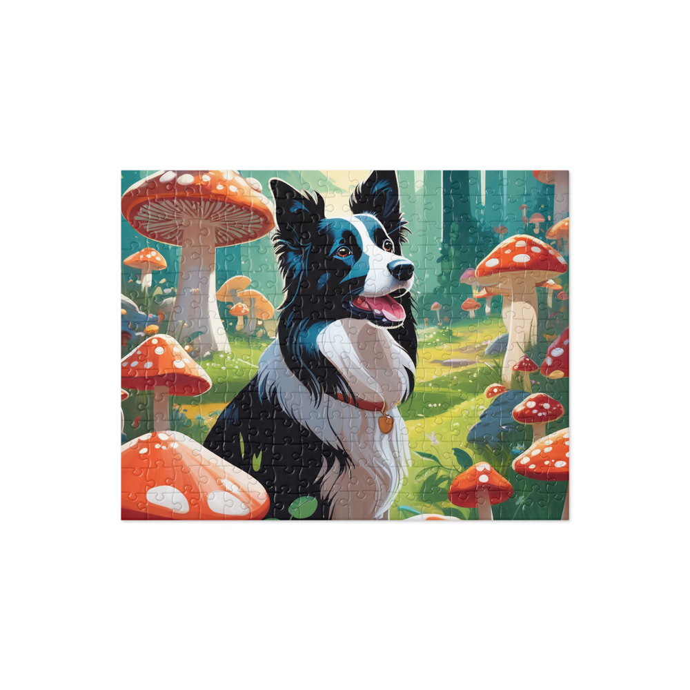 PugMug Custom Border Collie Jigsaw Puzzle