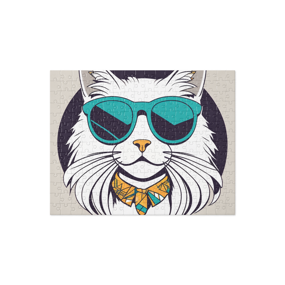 PugMug Custom White Ragdoll Cat Jigsaw Puzzle