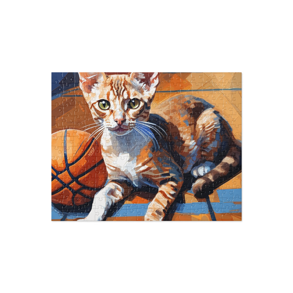 PugMug Custom Tabby Devon Rex Cat Jigsaw Puzzle