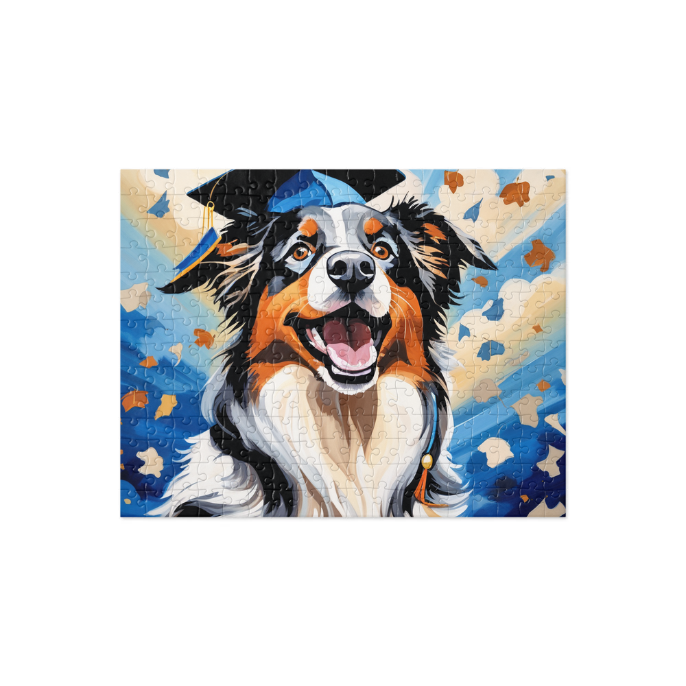 PugMug Custom Australian Shepherd Dog Jigsaw Puzzle