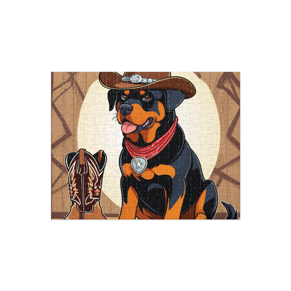 PugMug Custom Rottweiler Jigsaw Puzzle