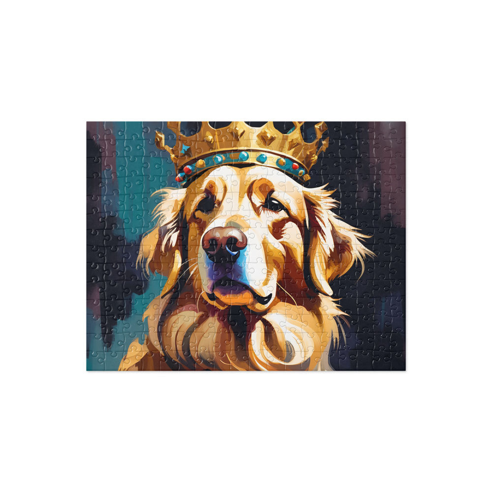 PugMug Custom Golden Retriever Jigsaw Puzzle
