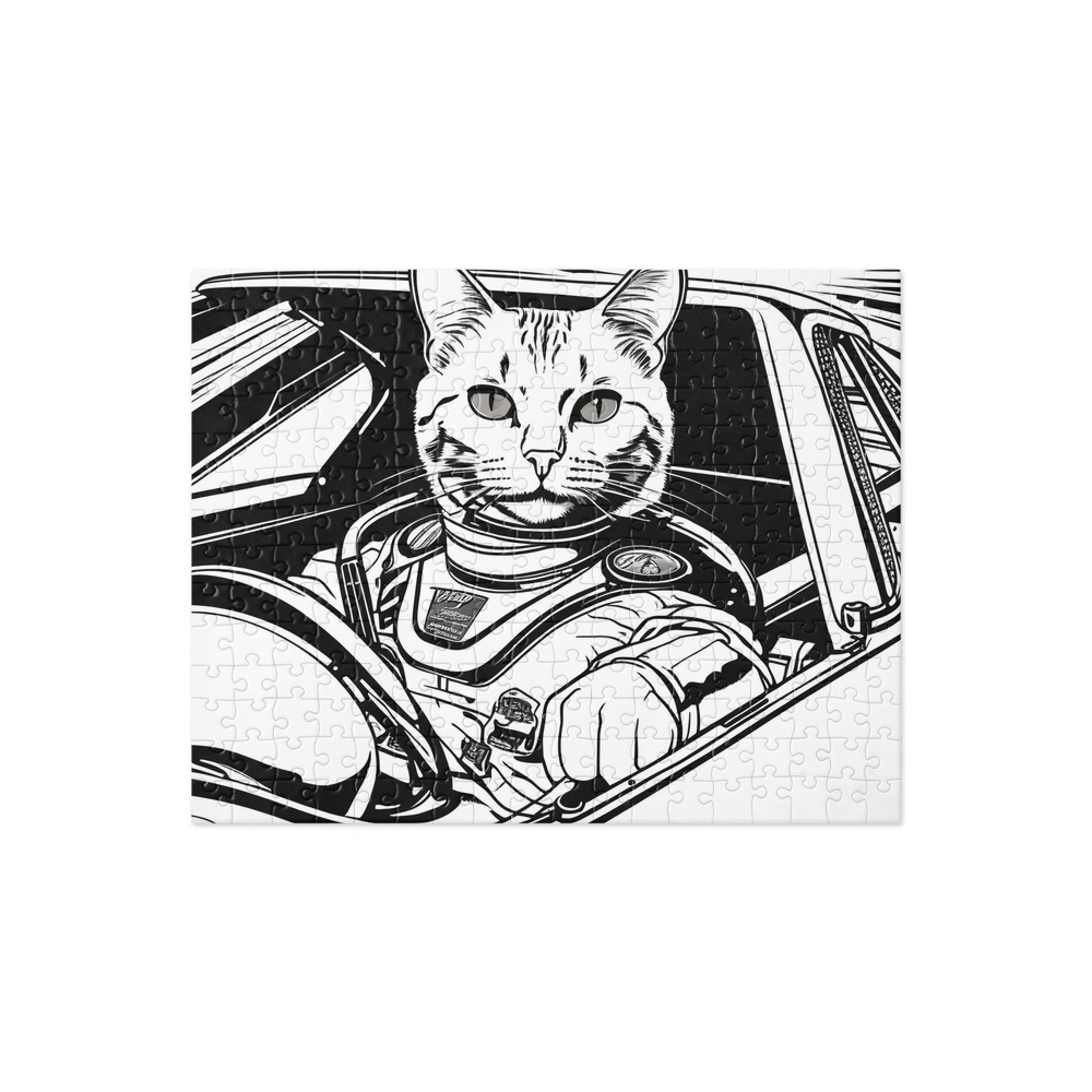 PugMug Custom White Companion Cat Jigsaw Puzzle