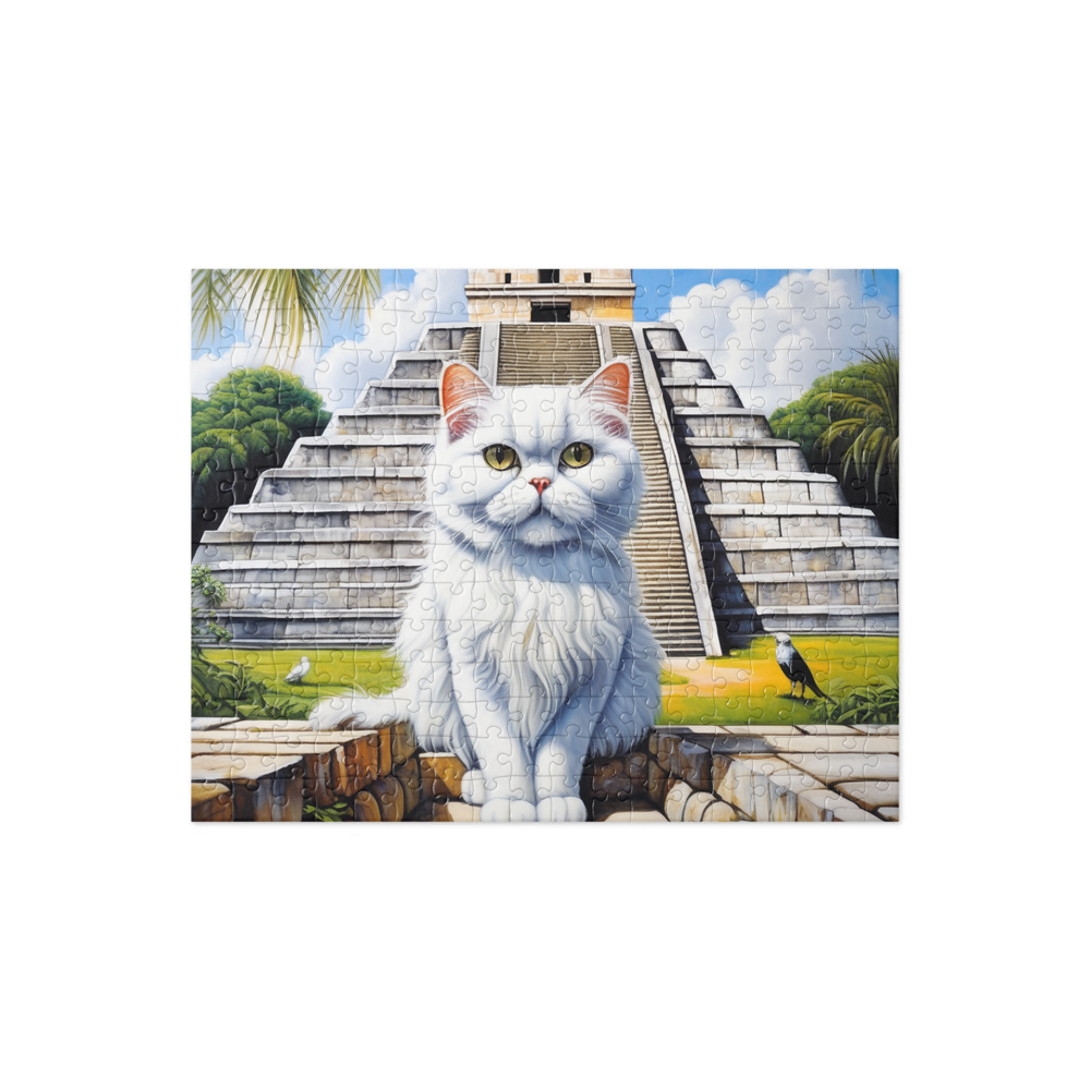 PugMug Custom White Persian Cat Jigsaw Puzzle