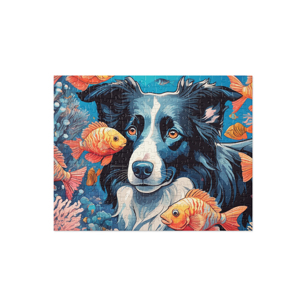 PugMug Custom Border Collie Jigsaw Puzzle