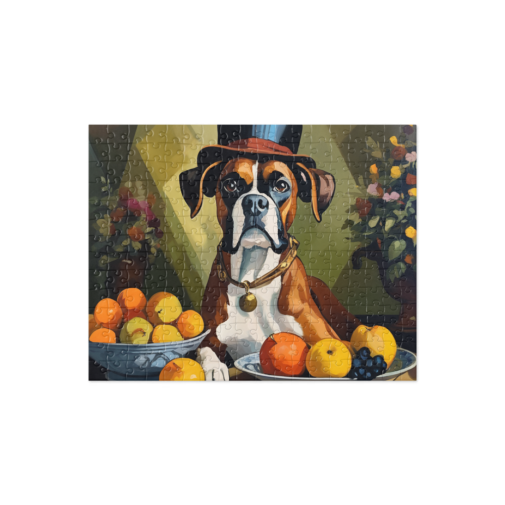 PugMug Custom Boxer Dog Jigsaw Puzzle