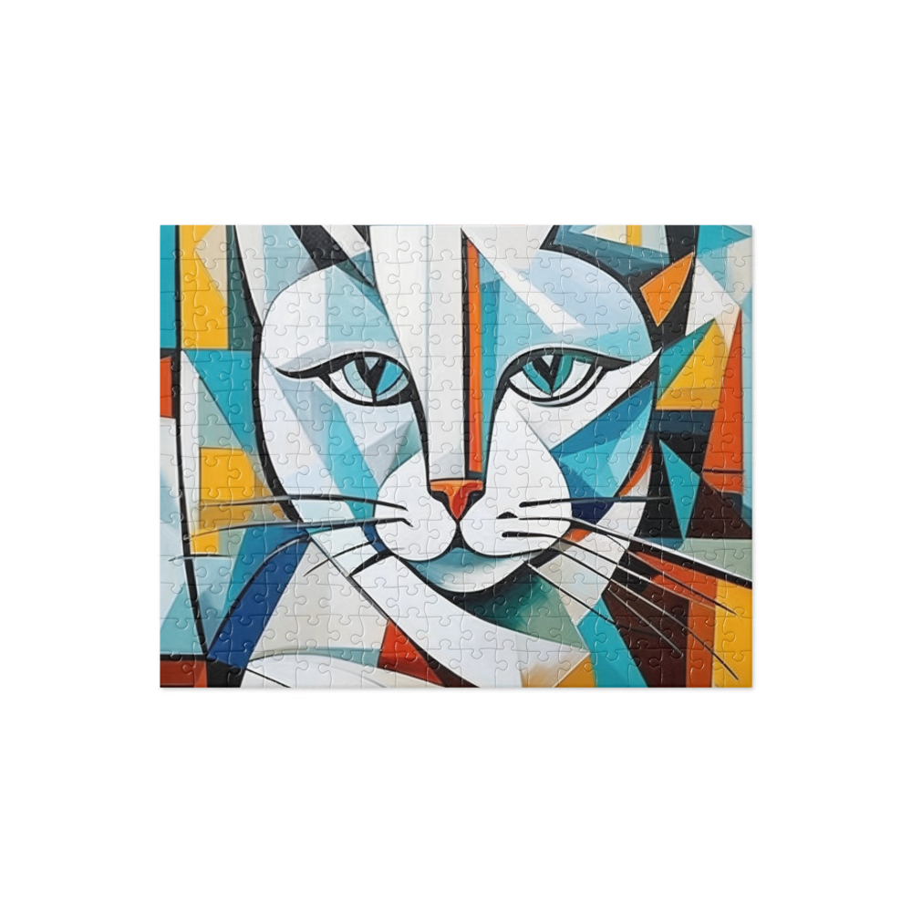 PugMug Custom White Companion Cat Jigsaw Puzzle