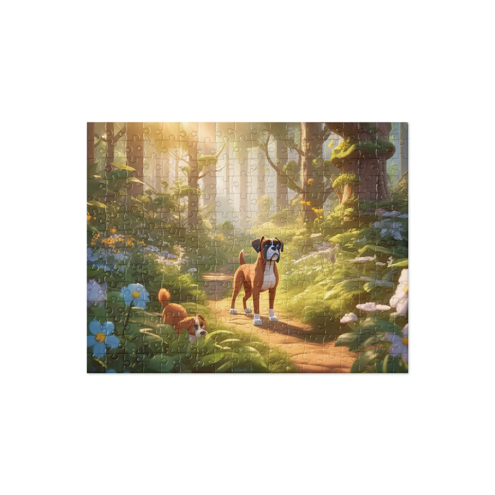 PugMug Custom Boxer Dog Jigsaw Puzzle