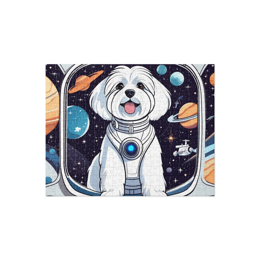 PugMug Custom White Havanese Dog Jigsaw Puzzle