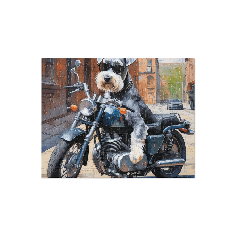 PugMug Custom Miniature Schnauzer Jigsaw Puzzle