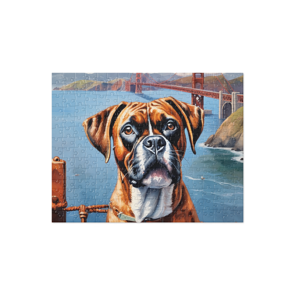 PugMug Custom Boxer Dog Jigsaw Puzzle