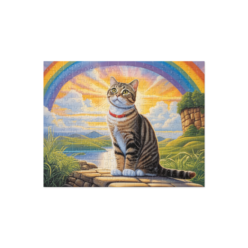 PugMug Custom Tabby Scottish Fold Cat Jigsaw Puzzle