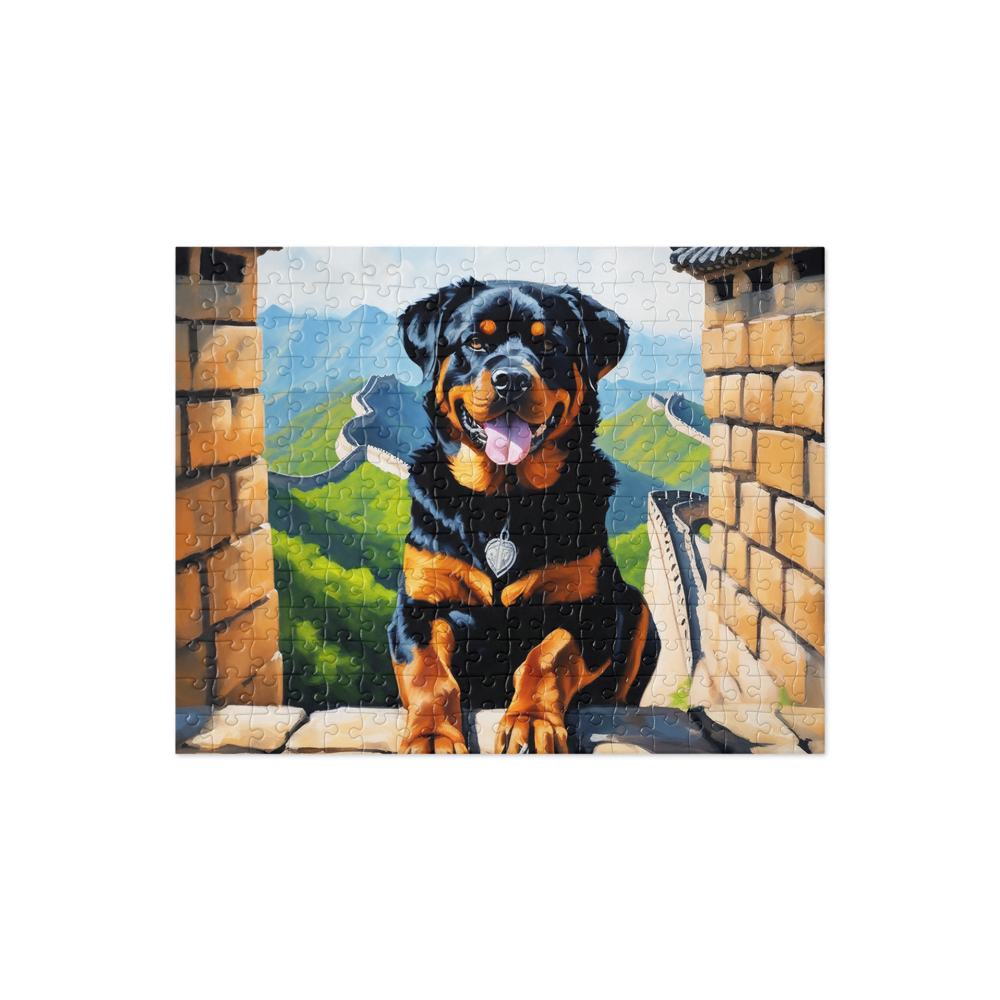 PugMug Custom Rottweiler Jigsaw Puzzle