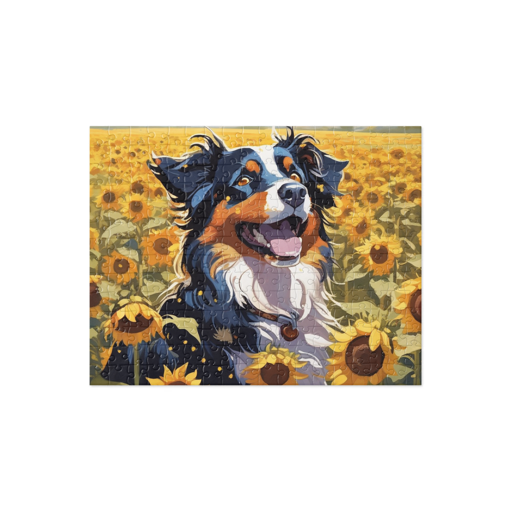PugMug Custom Miniature American Shepherd Jigsaw Puzzle