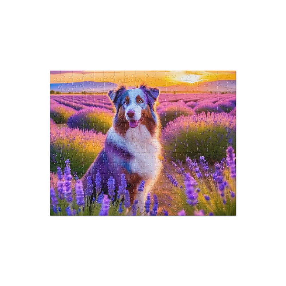 PugMug Custom Australian Shepherd Dog Jigsaw Puzzle