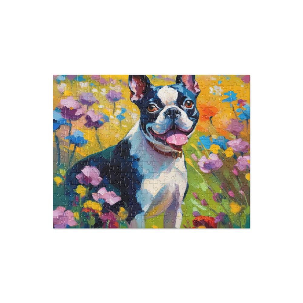PugMug Custom Boston Terrier Jigsaw Puzzle
