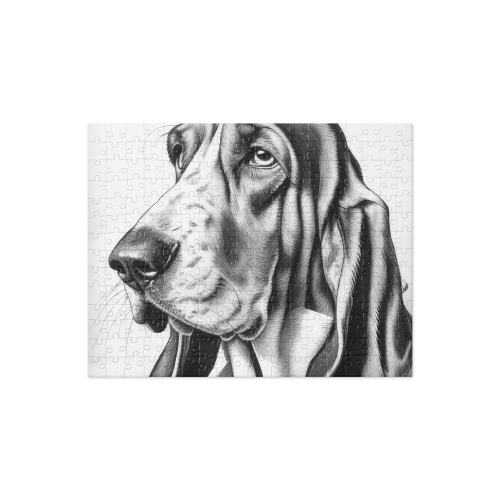 PugMug Custom Basset Hound Jigsaw Puzzle