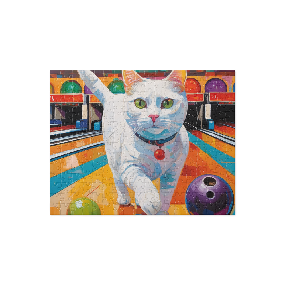 PugMug Custom White Companion Cat Jigsaw Puzzle