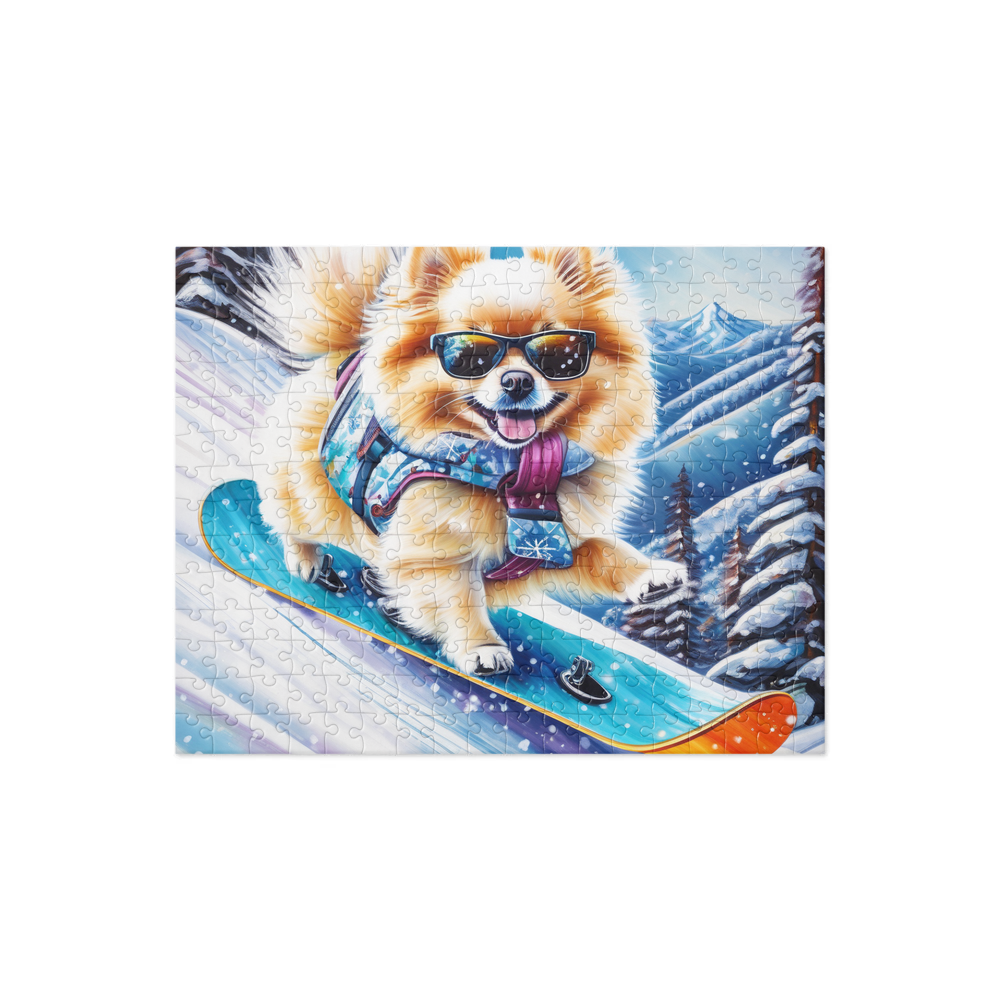 PugMug Custom White Pomeranian Jigsaw Puzzle