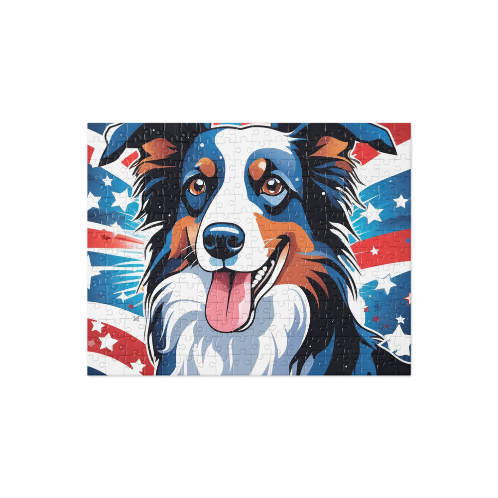 PugMug Custom Border Collie Jigsaw Puzzle