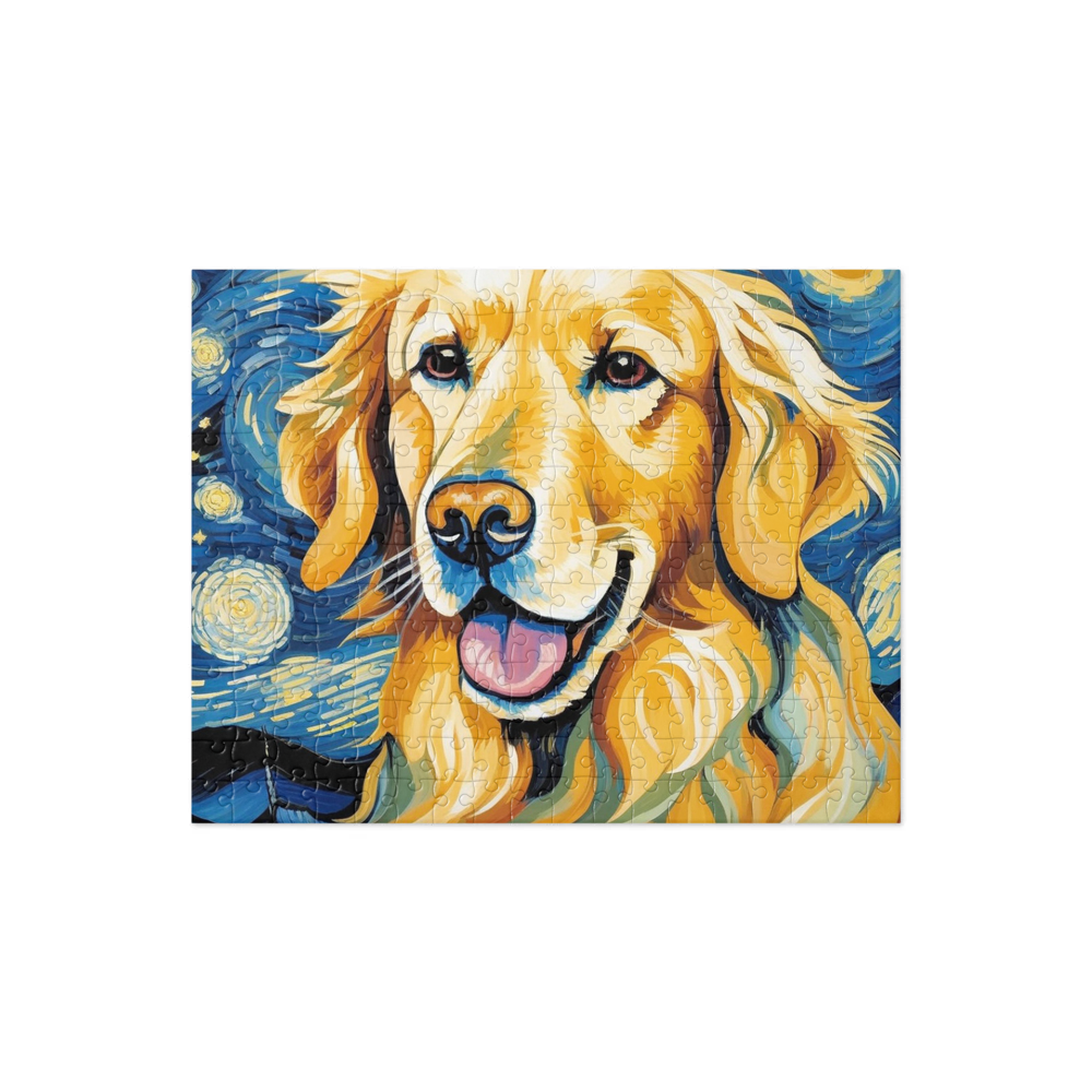 PugMug Custom Golden Retriever Jigsaw Puzzle