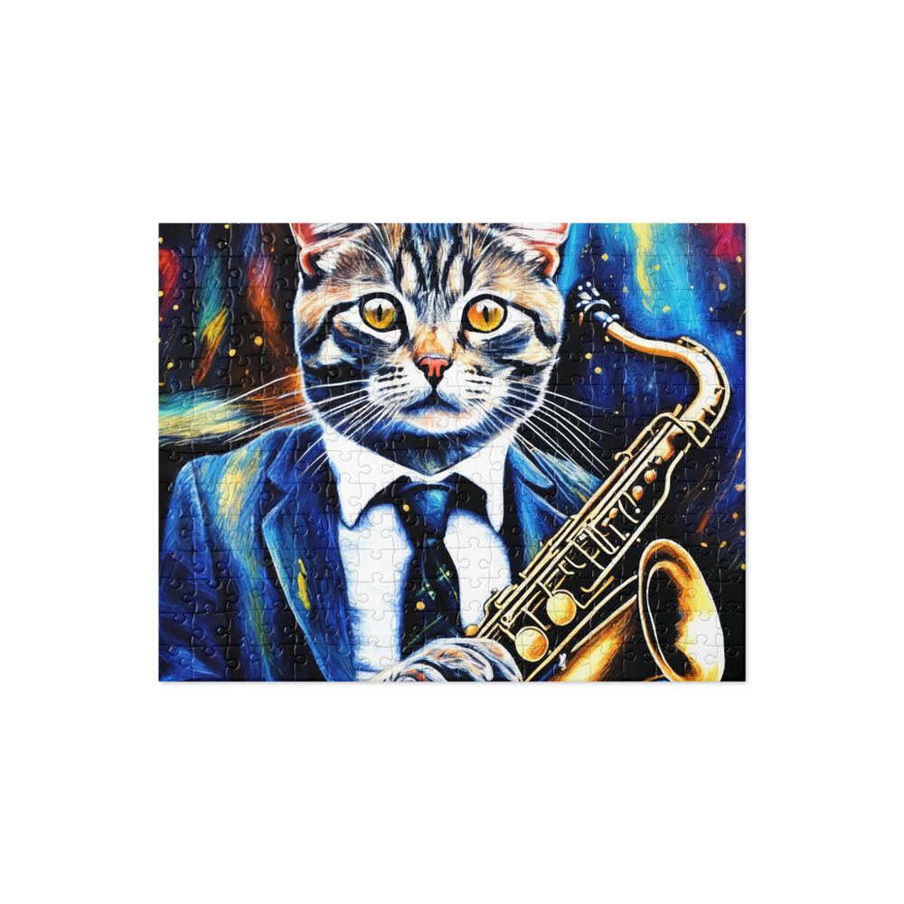 PugMug Custom Tabby Scottish Fold Cat Jigsaw Puzzle