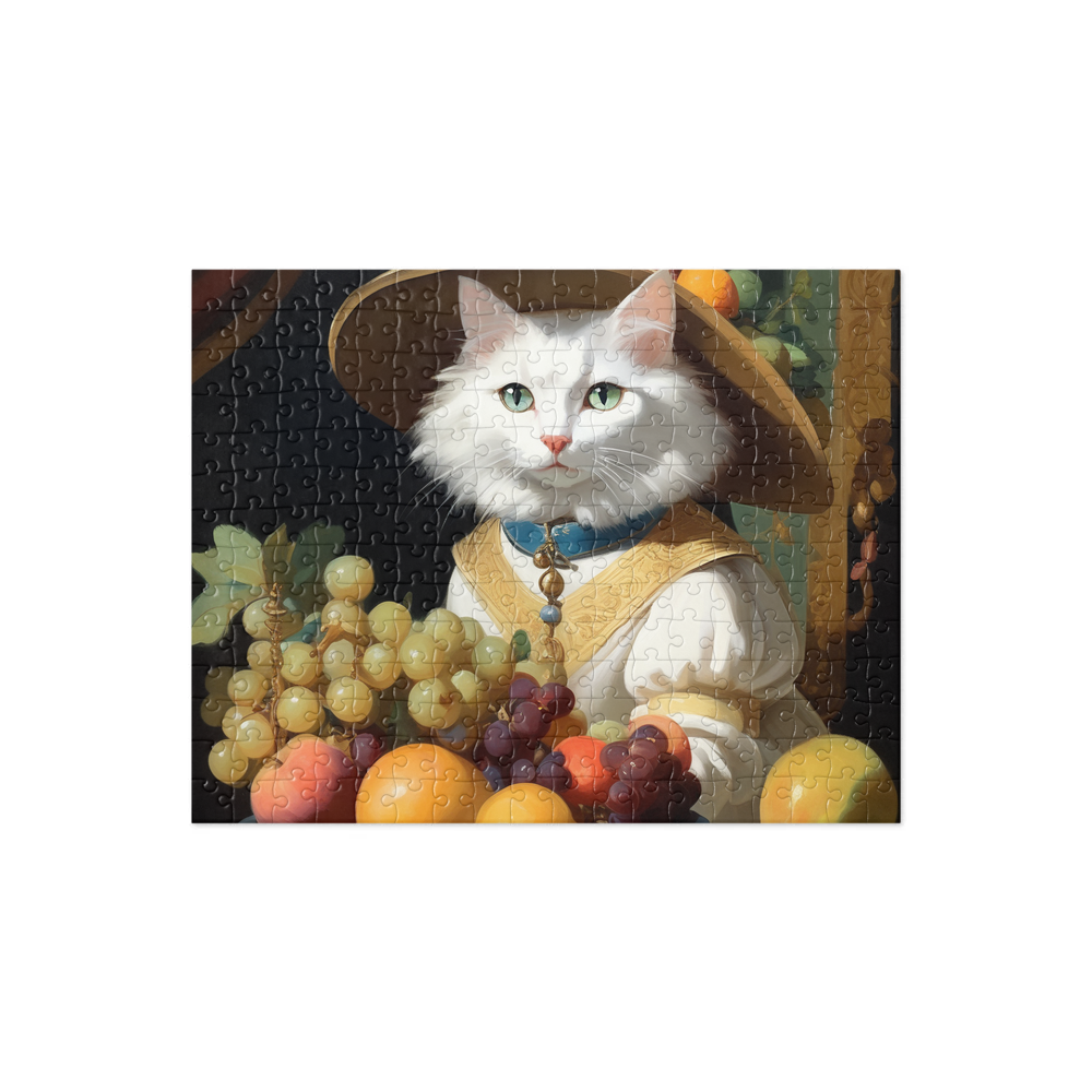 PugMug Custom White Companion Cat Jigsaw Puzzle