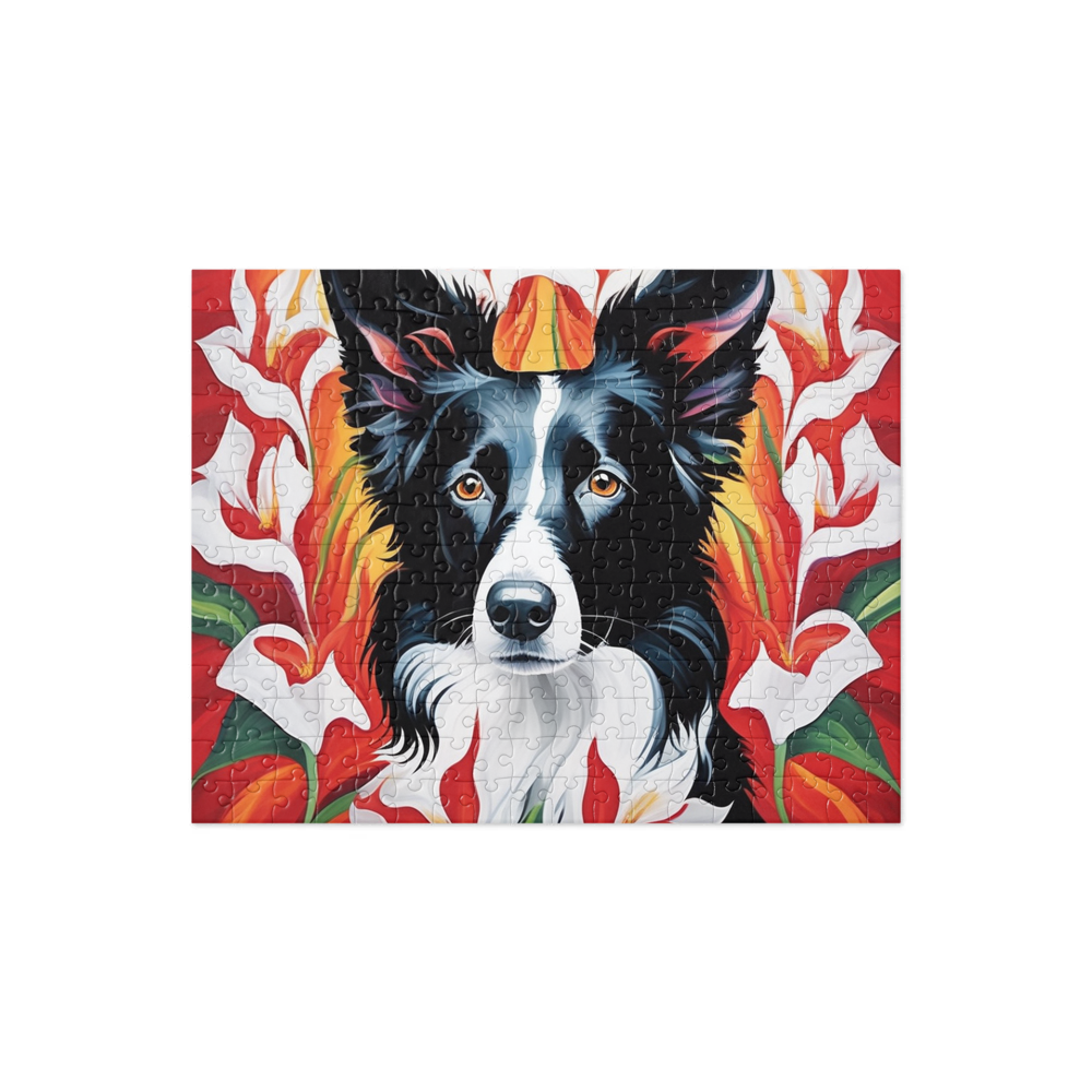 PugMug Custom Border Collie Jigsaw Puzzle
