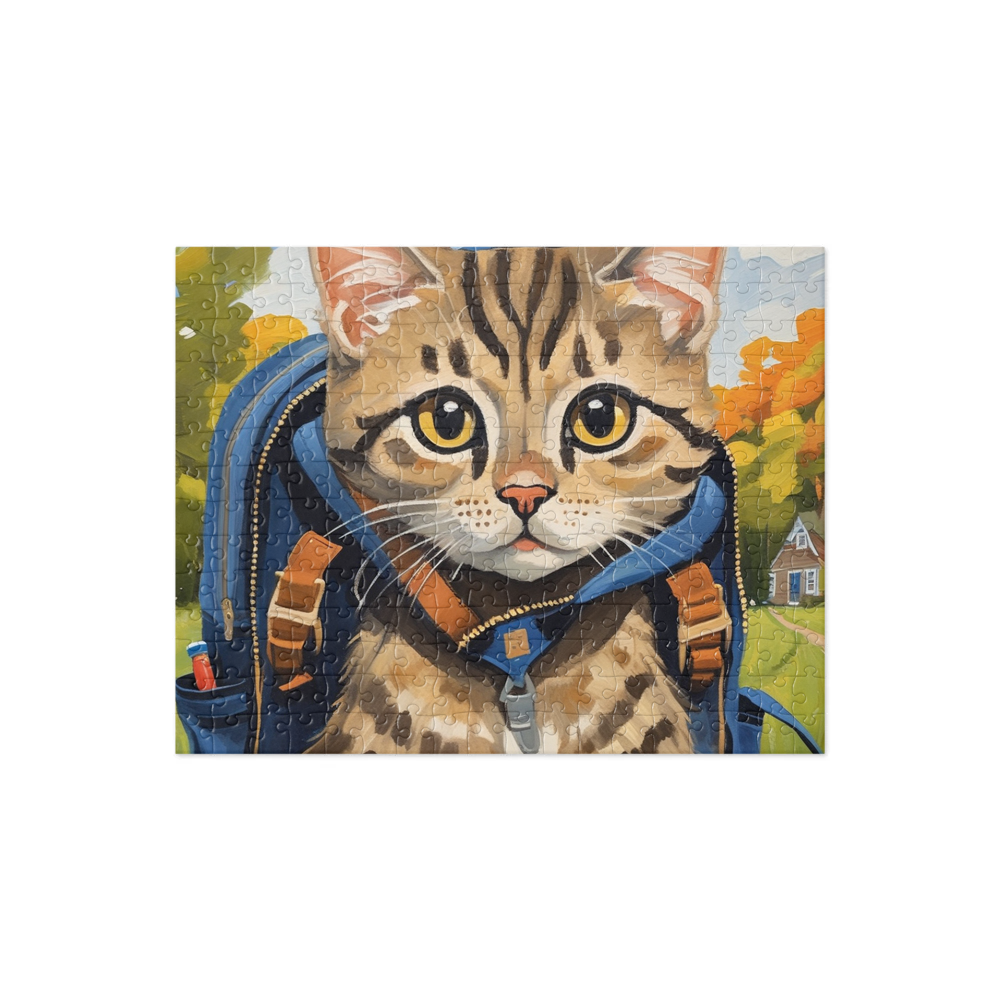 PugMug Custom Tabby Scottish Fold Cat Jigsaw Puzzle