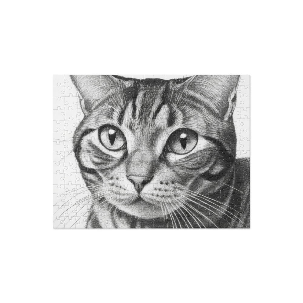 PugMug Custom Tabby American Shorthair Cat Jigsaw Puzzle