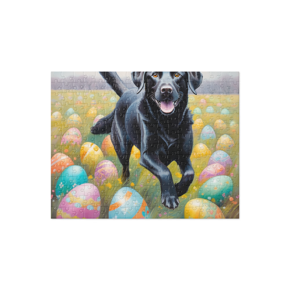 PugMug Custom Black Labrador Retriever Jigsaw Puzzle