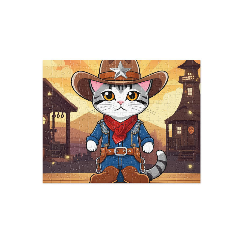 PugMug Custom Tabby American Shorthair Cat Jigsaw Puzzle