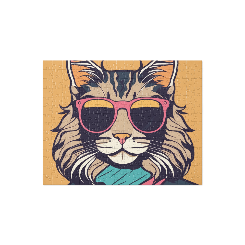 PugMug Custom Tabby Maine Coon Cat Jigsaw Puzzle