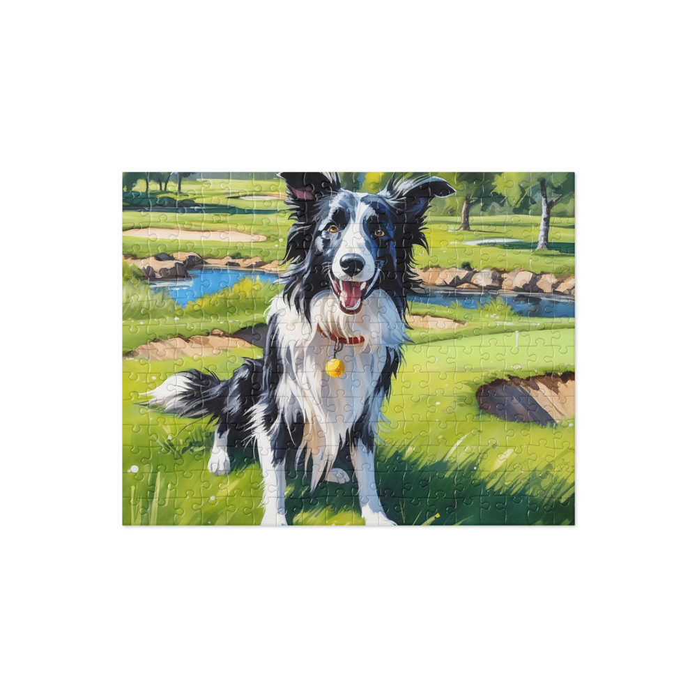 PugMug Custom Border Collie Jigsaw Puzzle