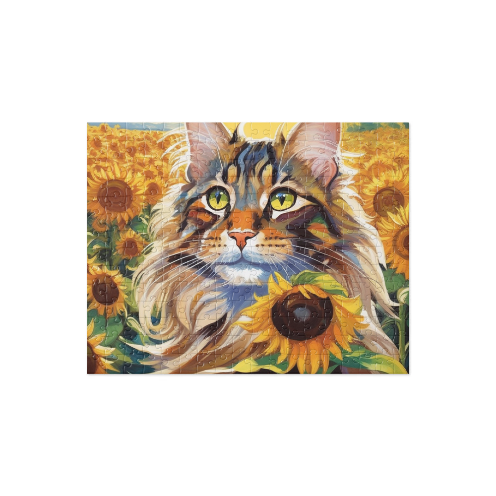 PugMug Custom Tabby Maine Coon Cat Jigsaw Puzzle