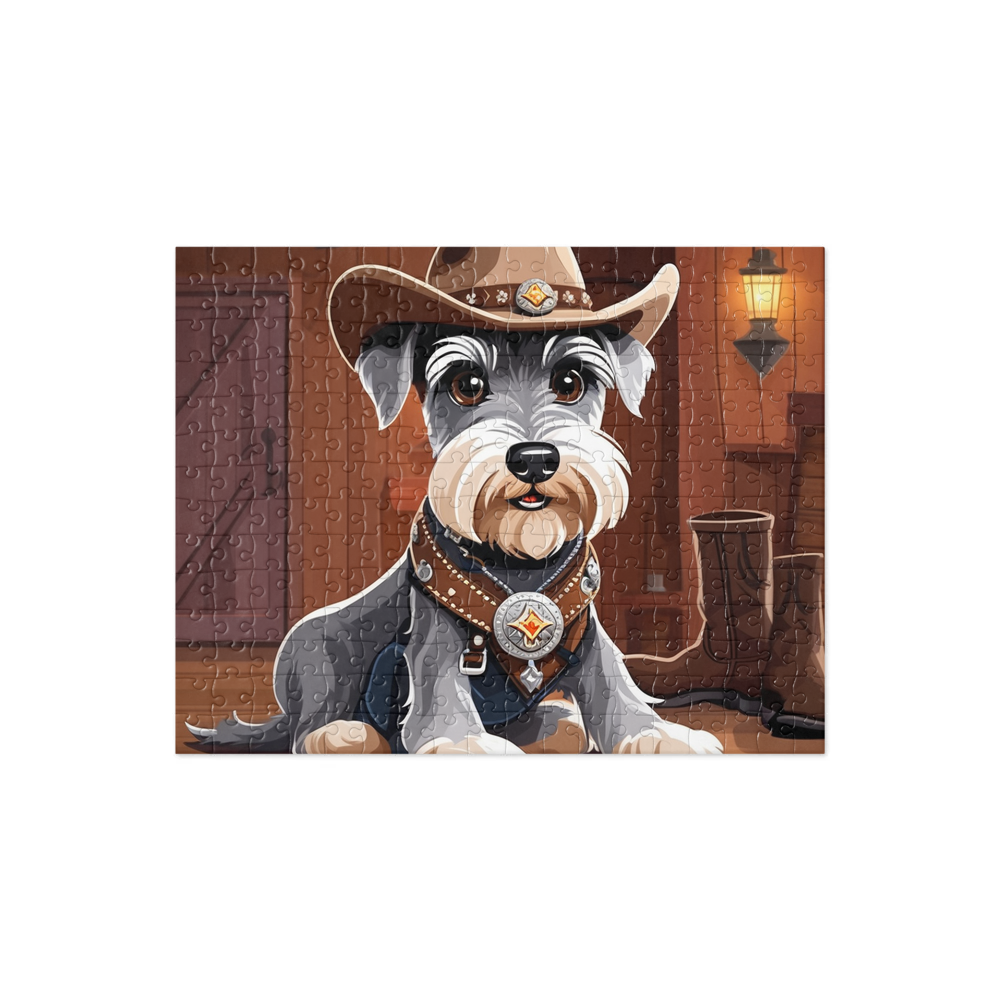 PugMug Custom Miniature Schnauzer Jigsaw Puzzle