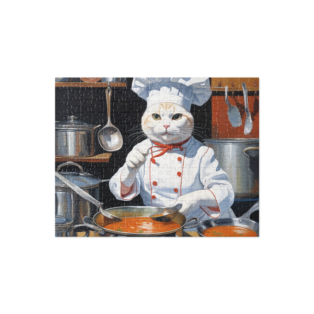 PugMug Custom White Companion Cat Jigsaw Puzzle