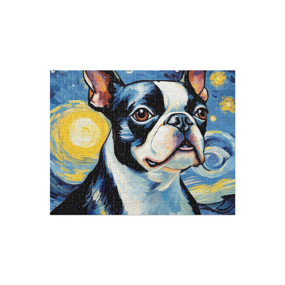 PugMug Custom Boston Terrier Jigsaw Puzzle