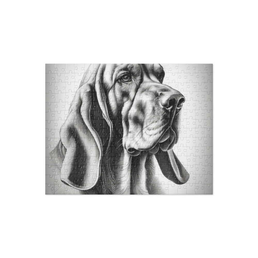 PugMug Custom Bloodhound Jigsaw Puzzle