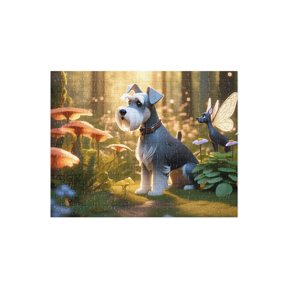 PugMug Custom Miniature Schnauzer Jigsaw Puzzle