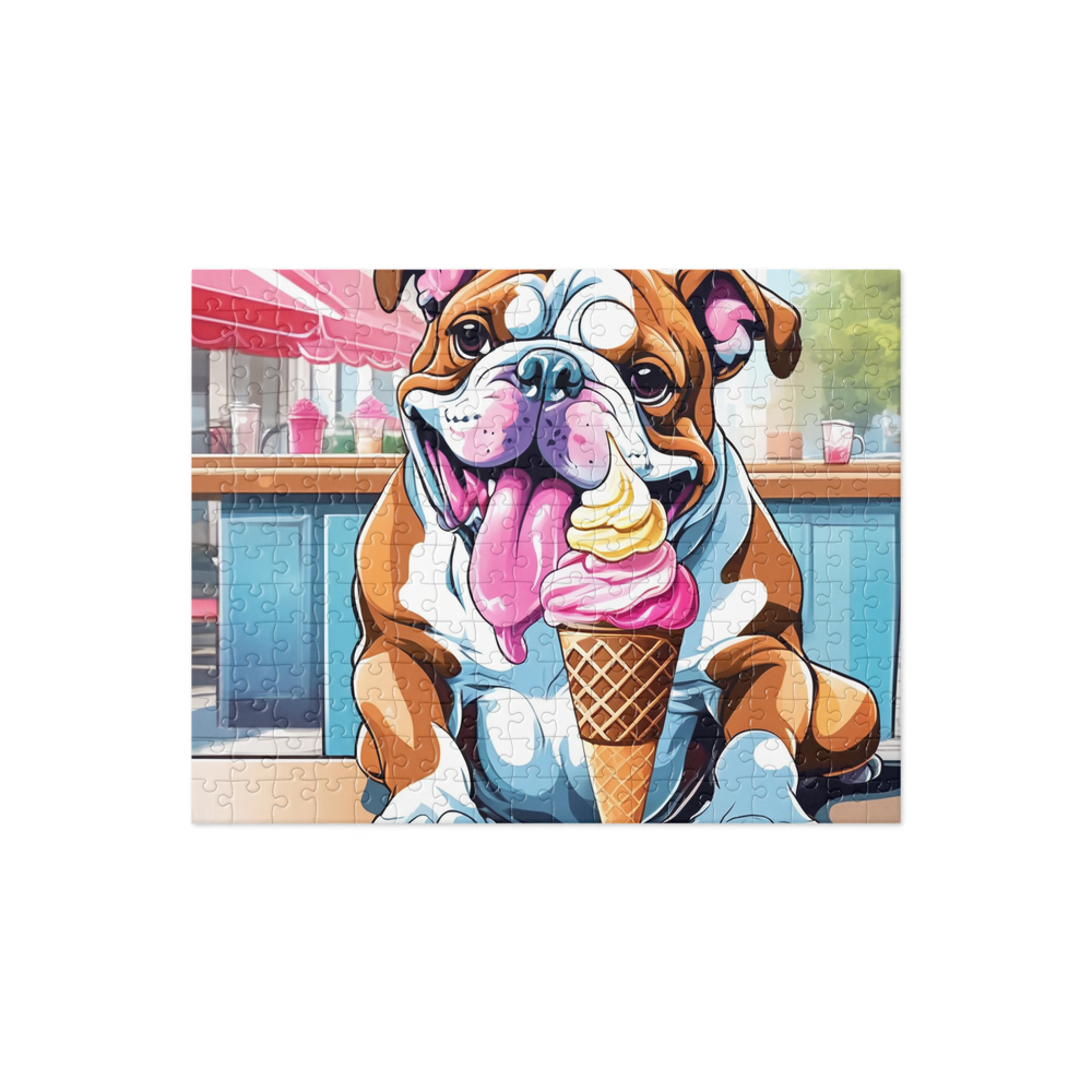PugMug Custom Bulldog Jigsaw Puzzle