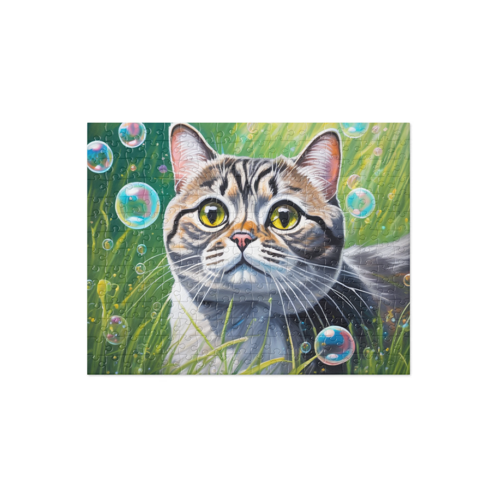 PugMug Custom Tabby Scottish Fold Cat Jigsaw Puzzle