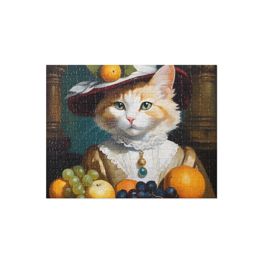 PugMug Custom White Companion Cat Jigsaw Puzzle