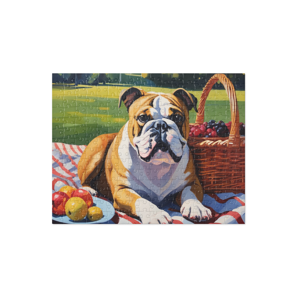 PugMug Custom Bulldog Jigsaw Puzzle