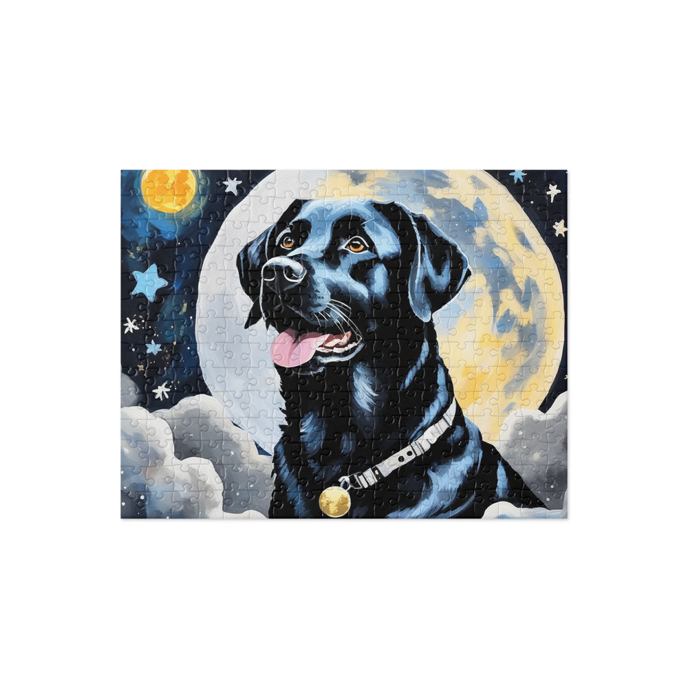 PugMug Custom Black Labrador Retriever Jigsaw Puzzle