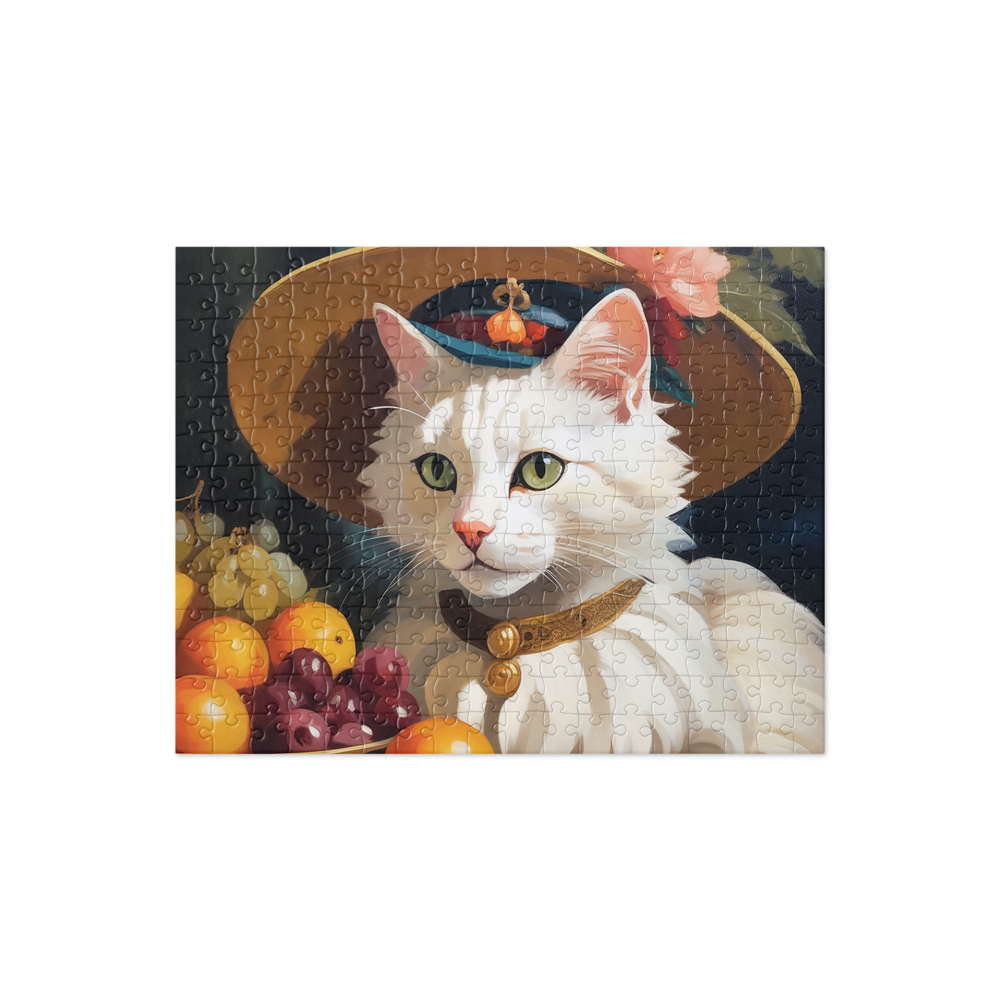 PugMug Custom White Exotic Cat Jigsaw Puzzle