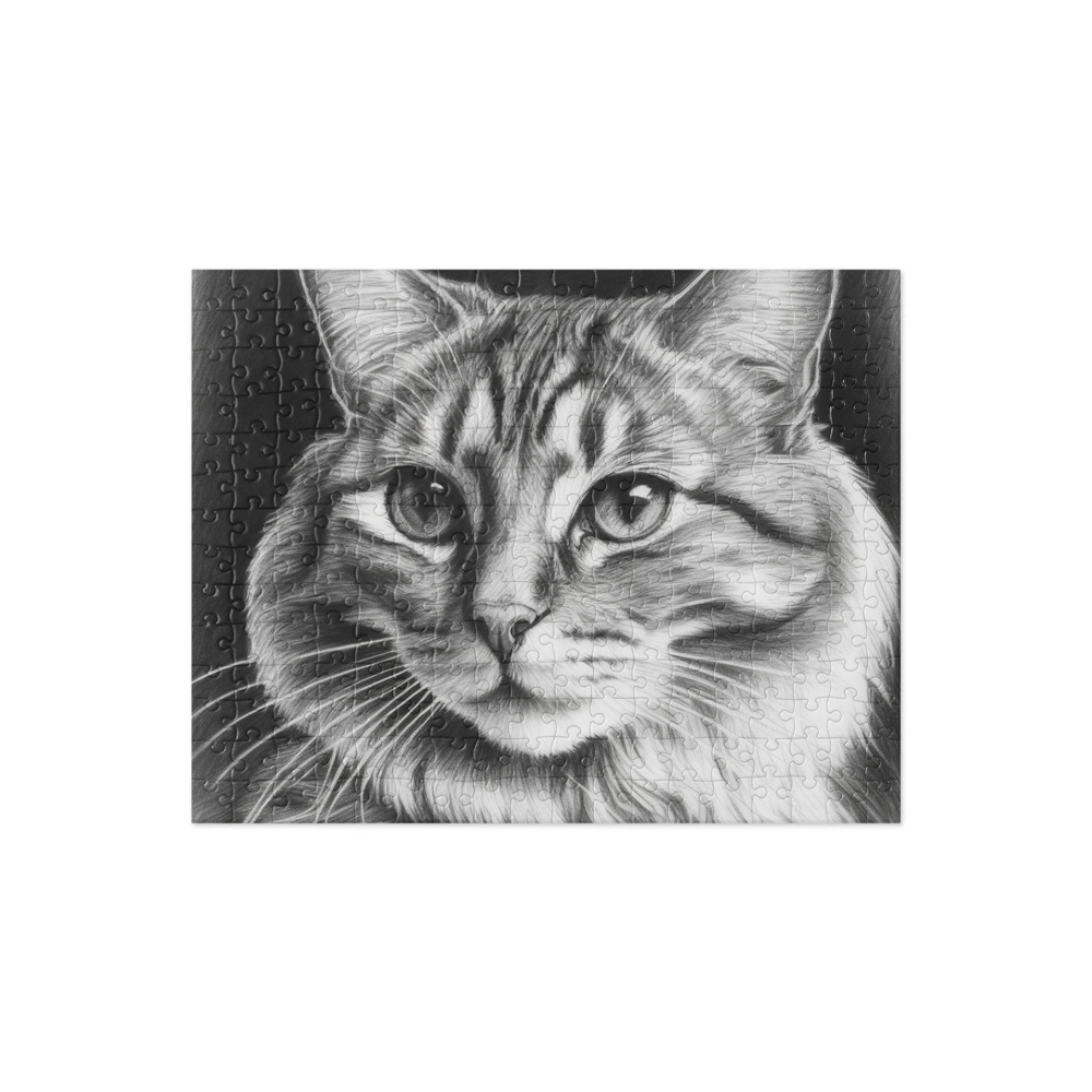 PugMug Custom Tabby Companion Cat Jigsaw Puzzle