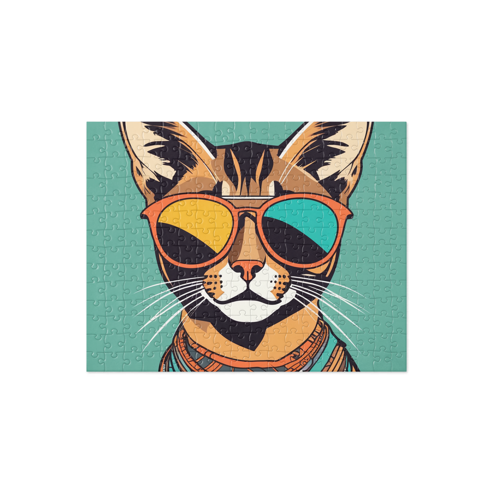 PugMug Custom Tabby Abyssinian Cat Jigsaw Puzzle