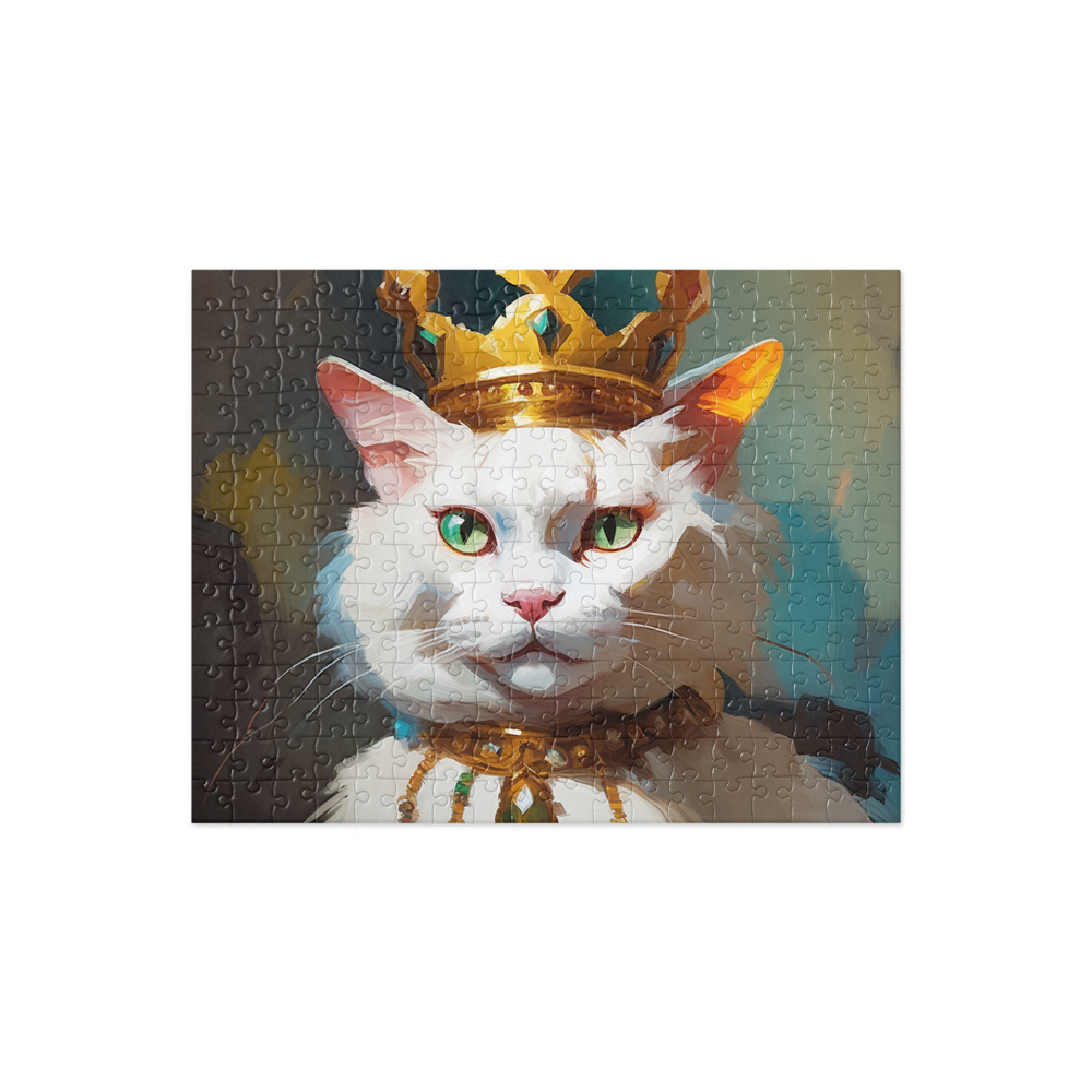 PugMug Custom White Exotic Cat Jigsaw Puzzle